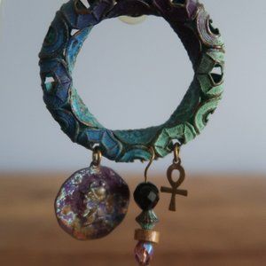 3 FOR $20 BATIK METAL EARRINGS W/CHARMS